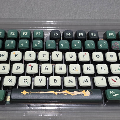 Harry Potter Slytherin MDA Pudding PBT Keycaps