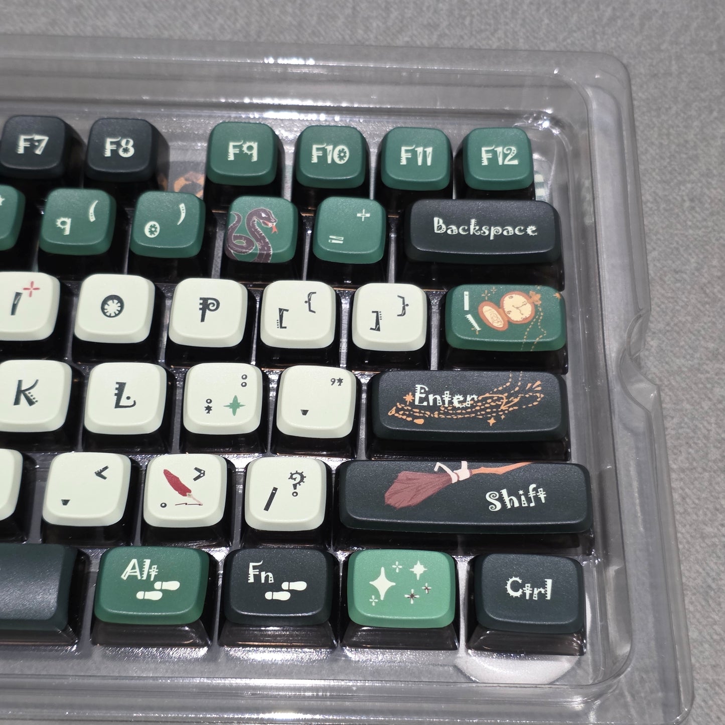 Harry Potter Slytherin MDA Pudding PBT Keycaps