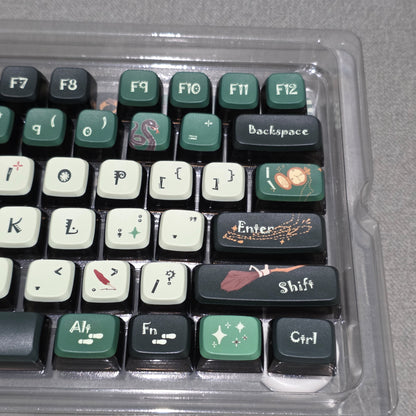 Harry Potter Slytherin MDA Pudding PBT Keycaps