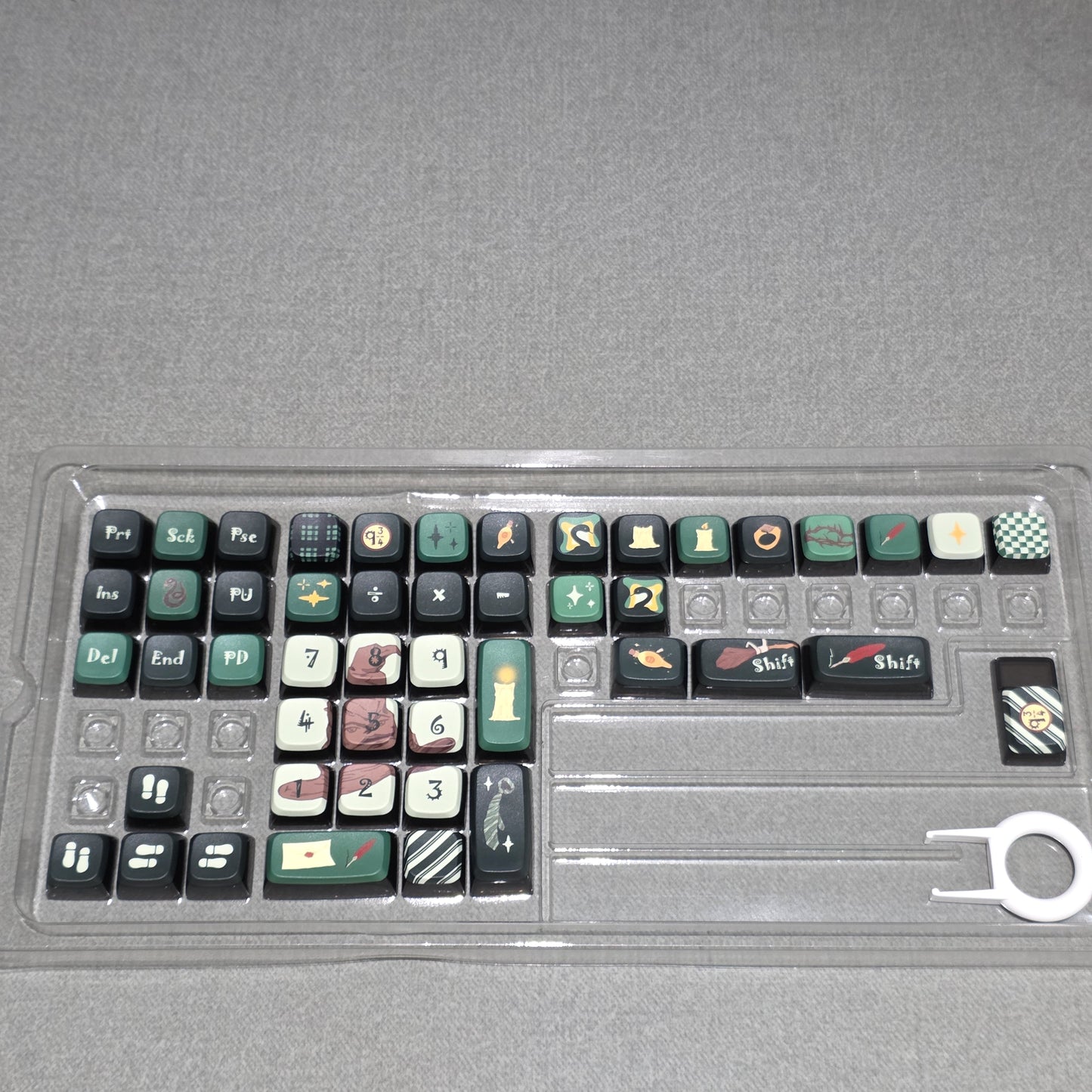 Harry Potter Slytherin MDA Pudding PBT Keycaps