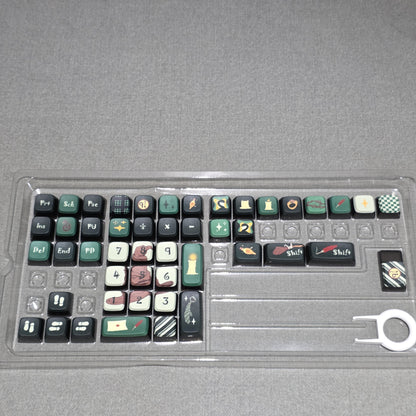 Harry Potter Slytherin MDA Pudding PBT Keycaps