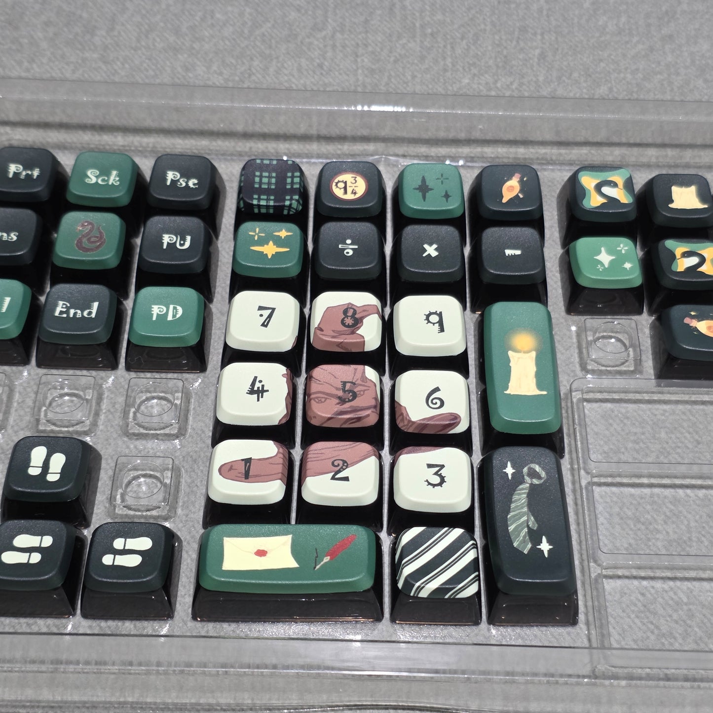 Harry Potter Slytherin MDA Pudding PBT Keycaps