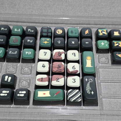 Harry Potter Slytherin MDA Pudding PBT Keycaps