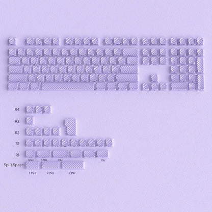 Purple Demon Wave OEM Side Printed Keycaps