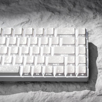 Womier Forged Carbon White Side Backlit Cherry keycaps