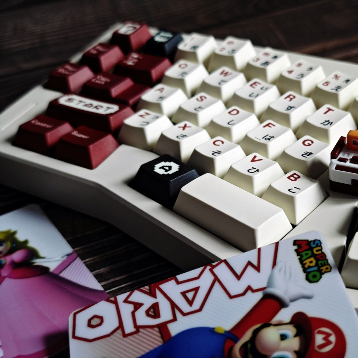 Femicom Japanese Sub Premium Cherry PBT Keycaps With Keys Storage Box