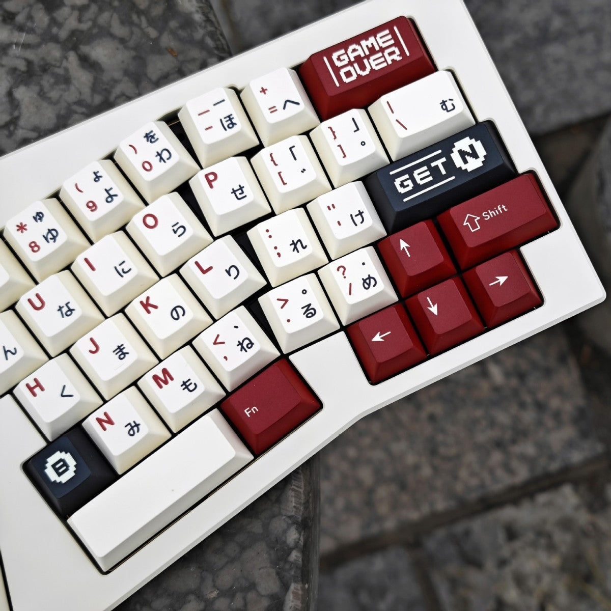 Femicom Japanese Sub Premium Cherry PBT Keycaps With Keys Storage Box