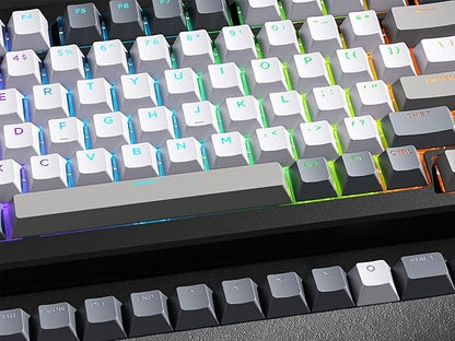 Winter Fog Top Backlit Cherry PBT Keycaps