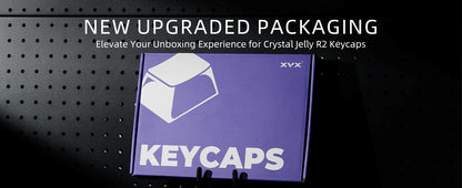 XVX Starry Sparkle Finish Black Crystal Premium MDA Keycaps