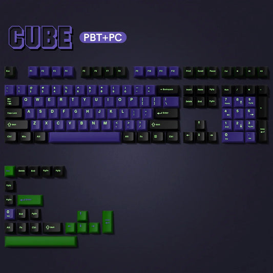 Cube Eva Cherry Doubleshot PBT Keycaps