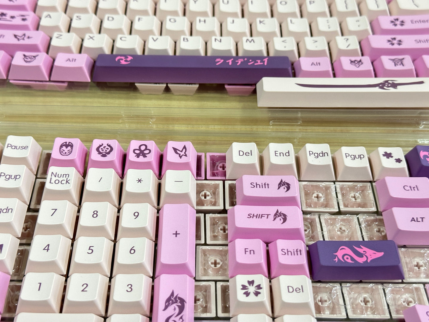 Lightning Sakura Sword Cherry PBT Keycaps