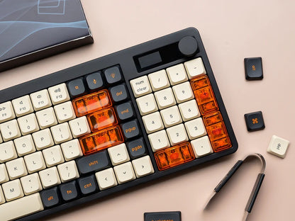 Low Profile Carbon PBT PC Keycaps