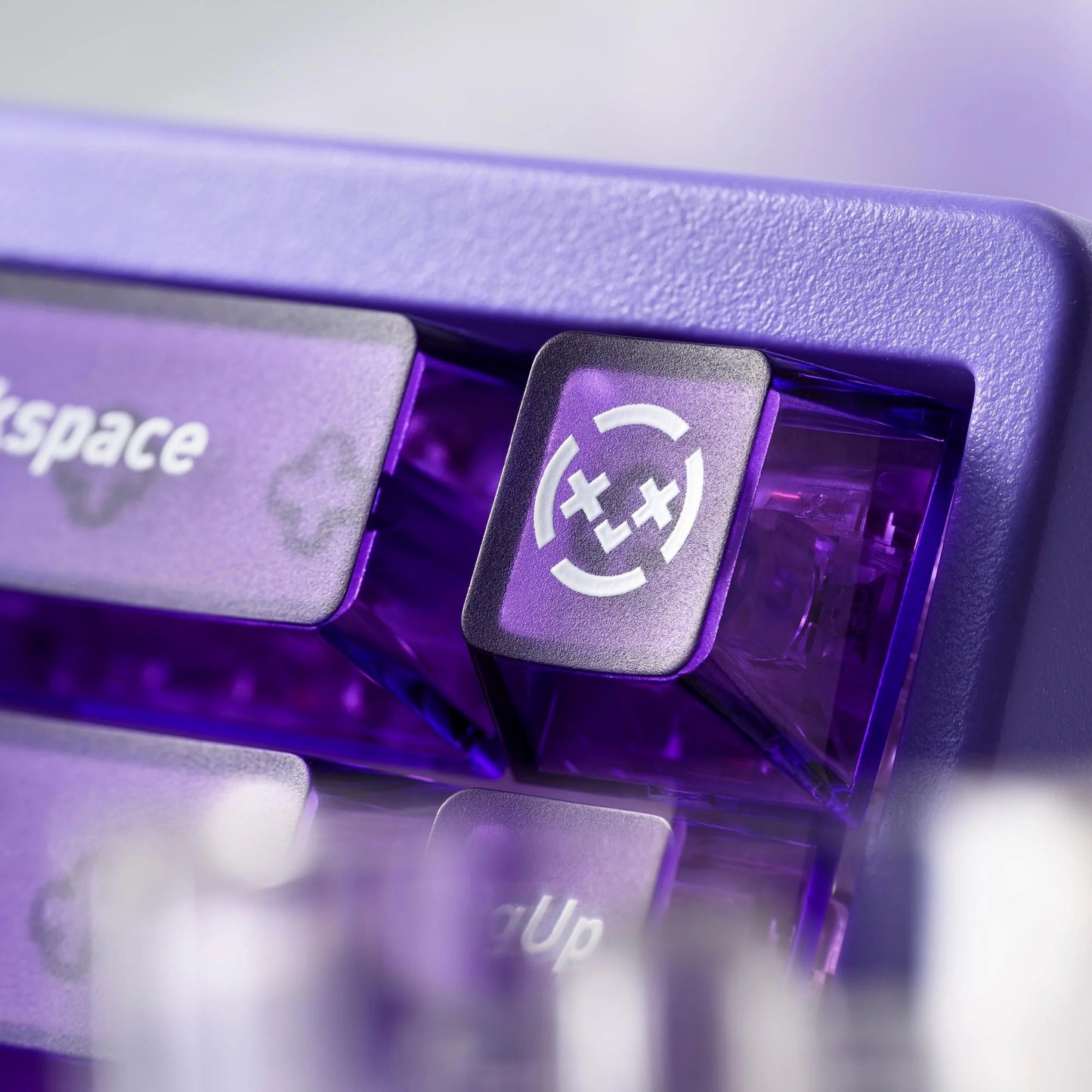 XVX Matte Clear Purple PC Transparent Cherry Profile 119-Key Keycap Set