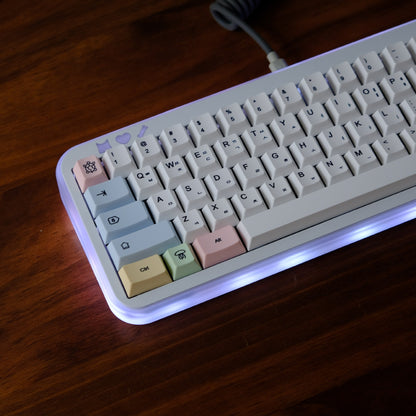 Chalk Korean 1.7mm Thick Cherry PBT Keycaps