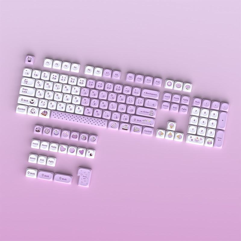 Taro Bobo Japanese Sub MOA PBT Keycaps