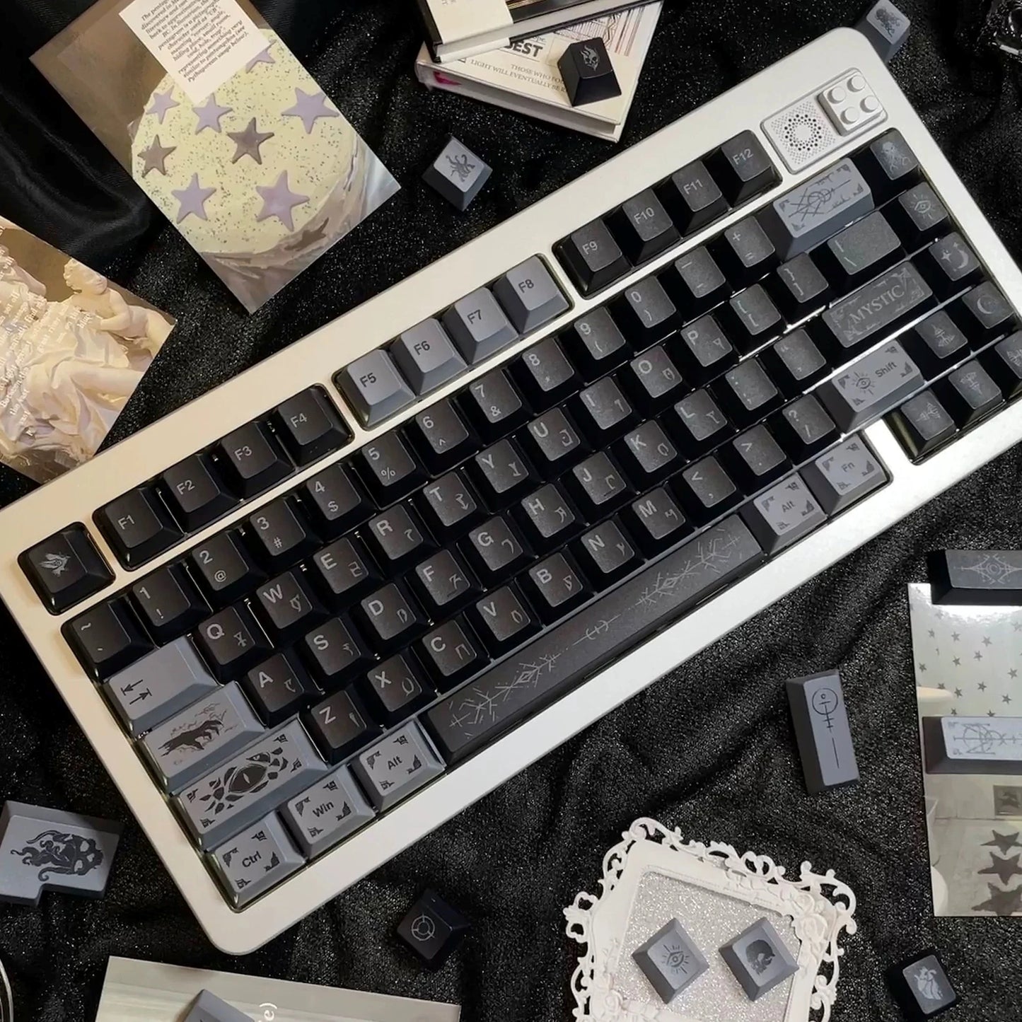 Gothic Occult Cherry PBT Keycaps