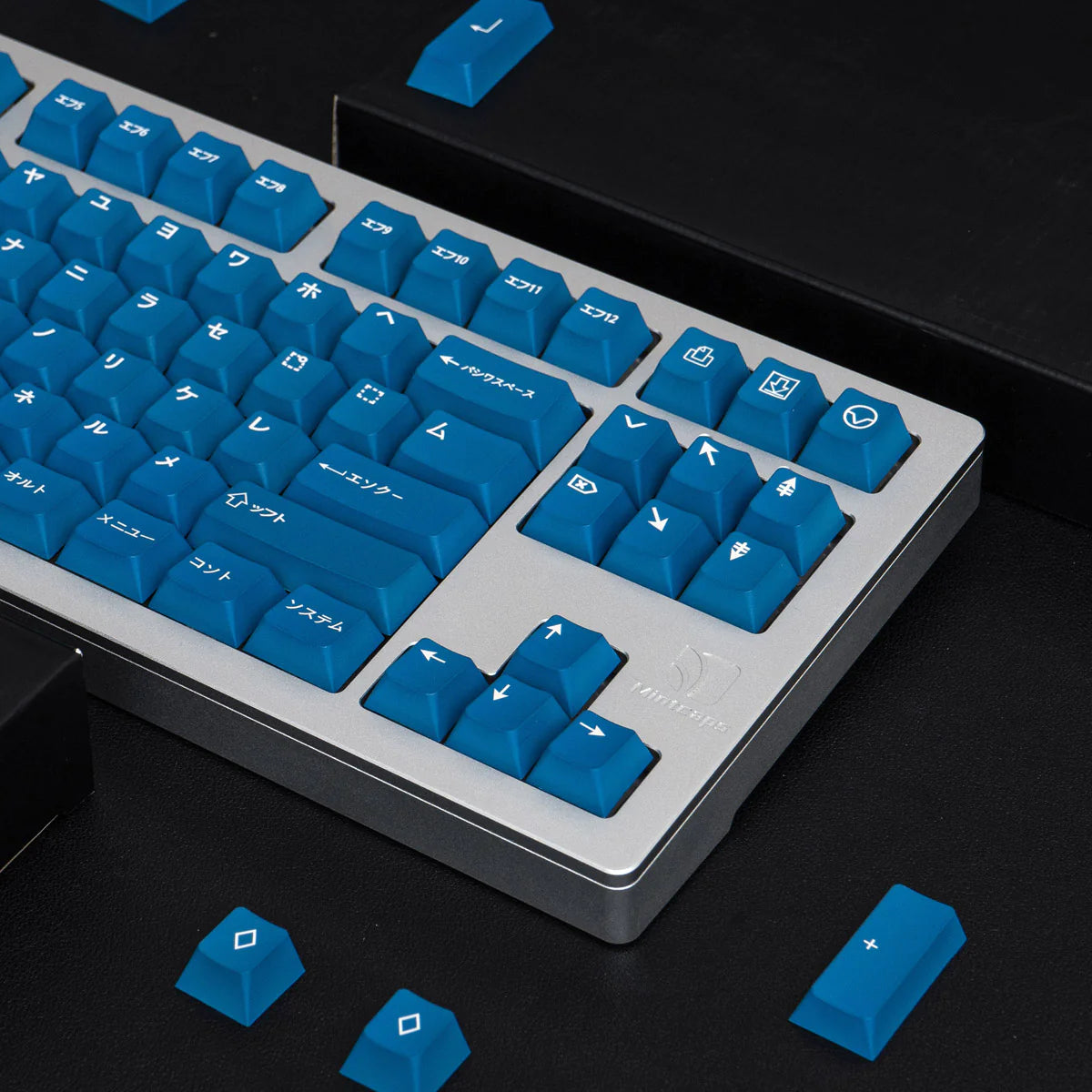 Katakana Blue Hiragana Cherry PBT Clone Keycaps