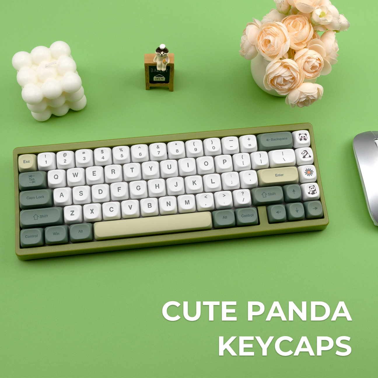 Panda Bear MOA Profile Dye-Sub PBT Keycap Set