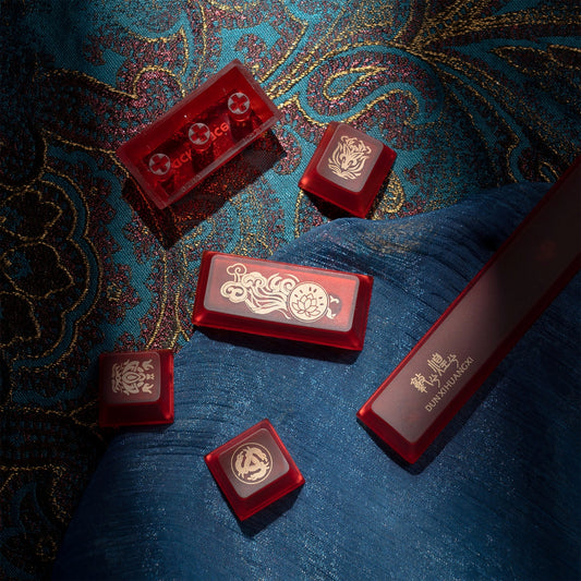 Premium Dunhuang Silk Road Legacy Cherry PBT Keycaps