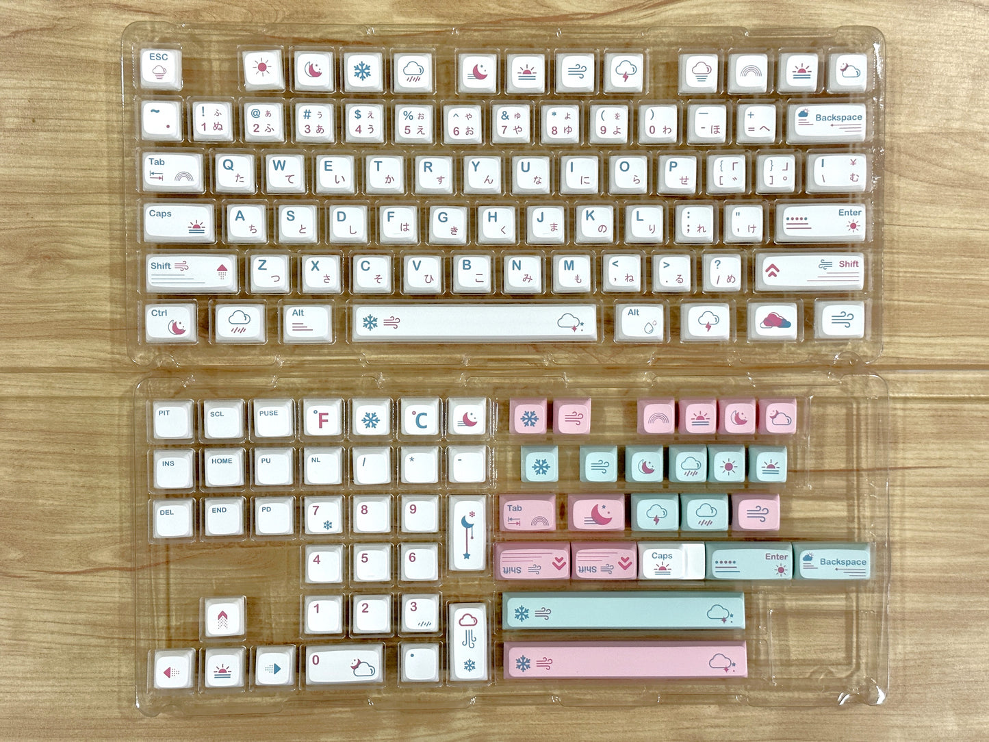 Japanese Weather Xda PBT Keycaps