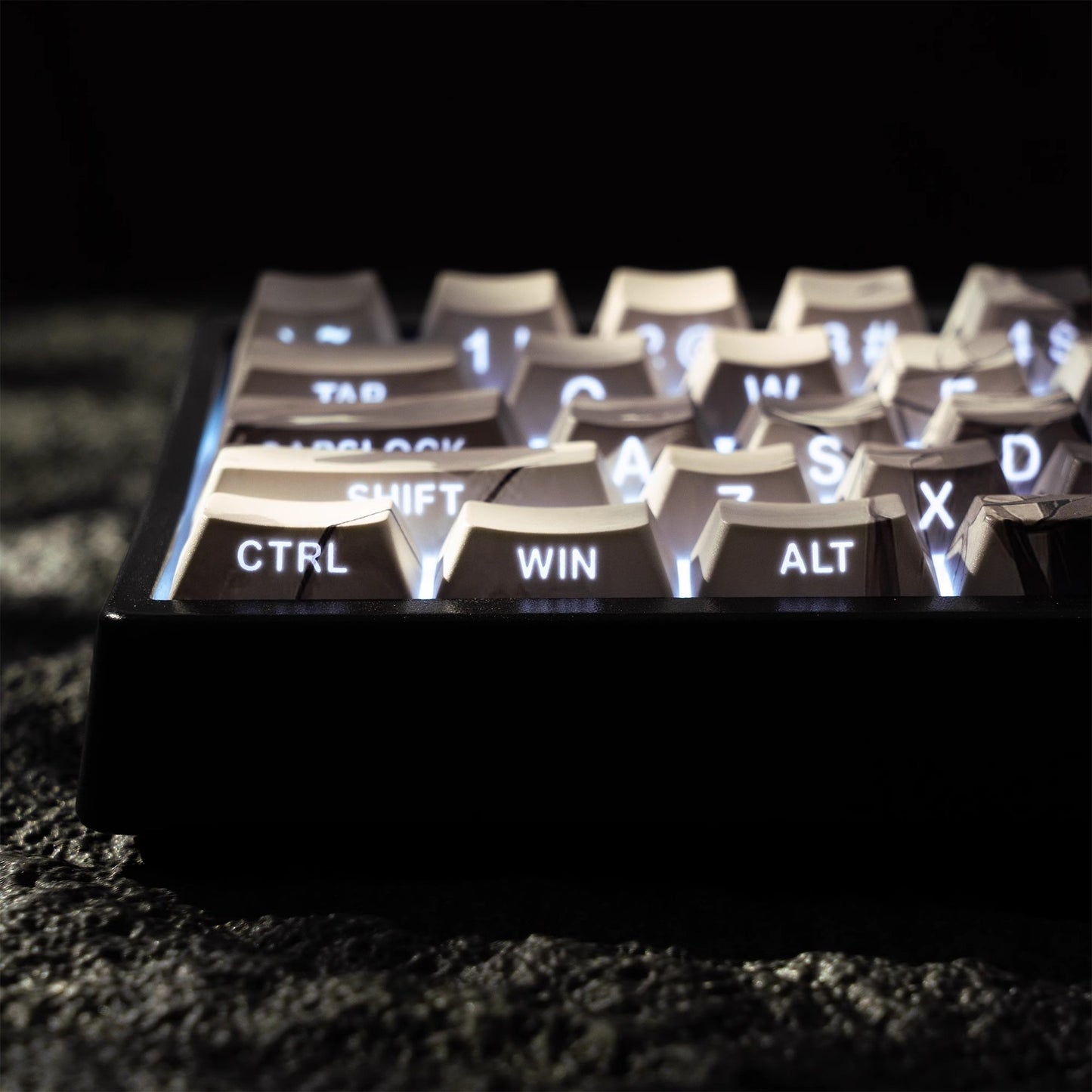 Majestic Tiger Cherry Doubleshot Side BACKLIT Keycaps