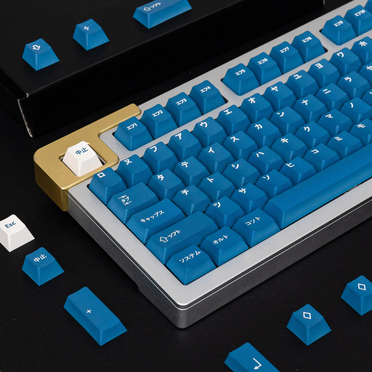 Katakana Blue Hiragana Cherry PBT Clone Keycaps