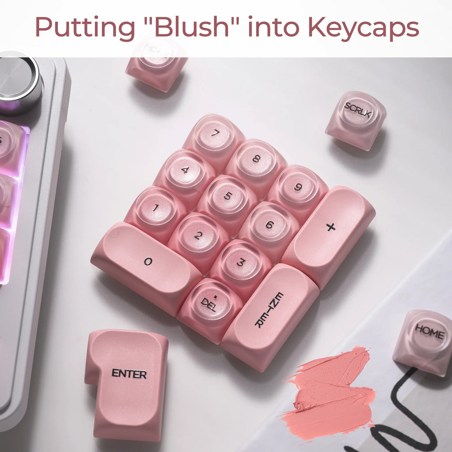 Peach Blossom HOA Profile Translucent Keycaps