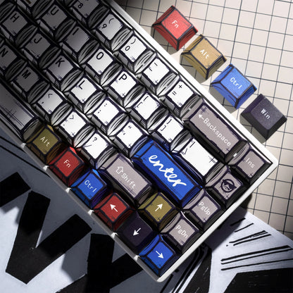 XVX Manga Theme Graffiti Cherry PBT Keycaps