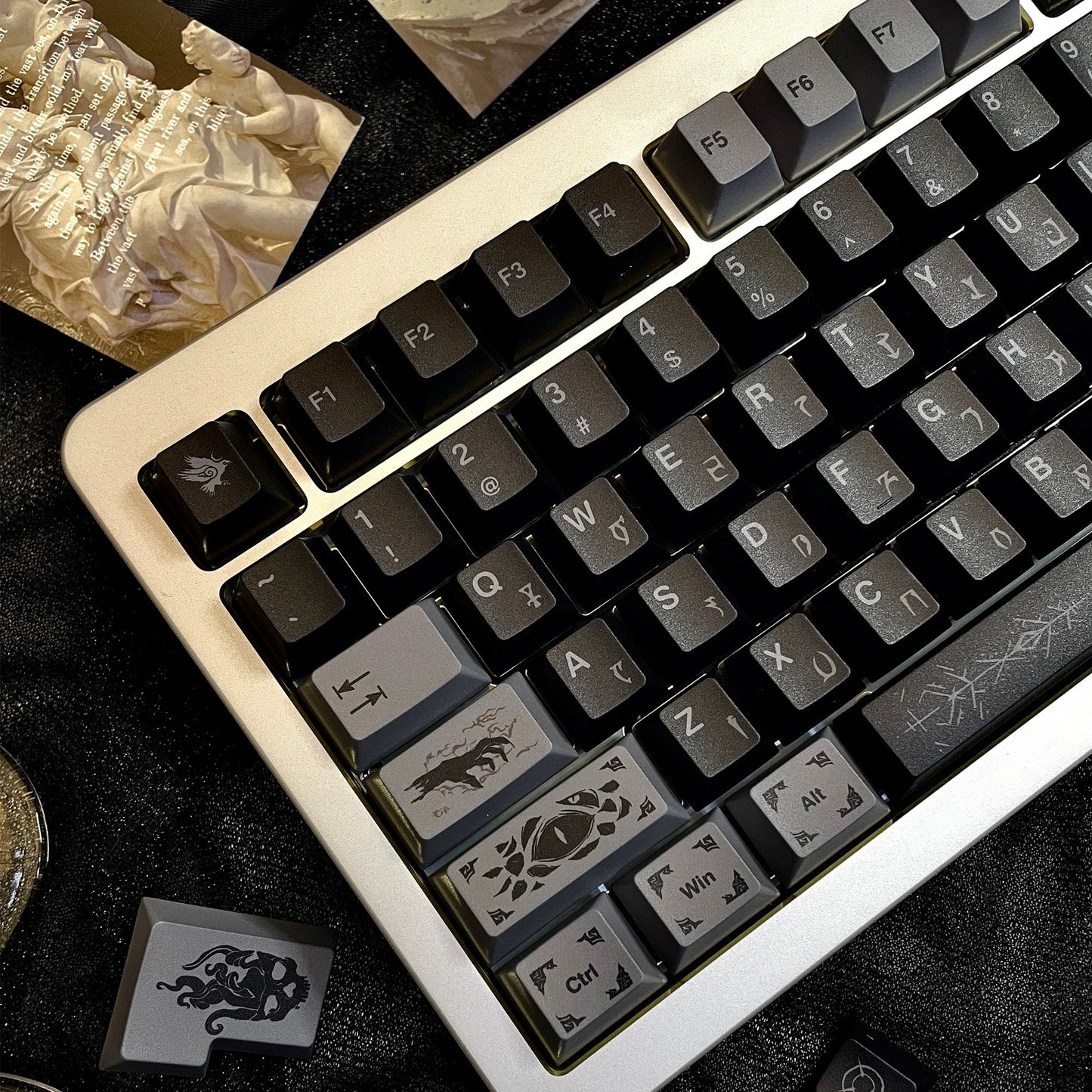 Gothic Occult Cherry PBT Keycaps