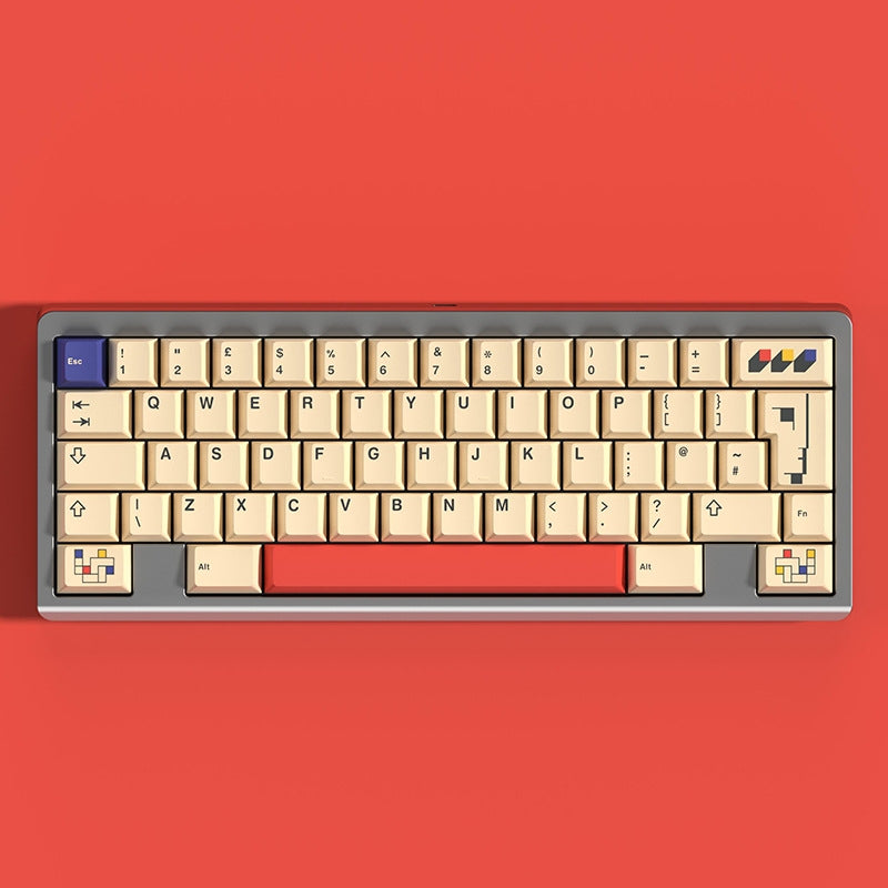 Red Yellow Blue Cherry PBT Keycaps