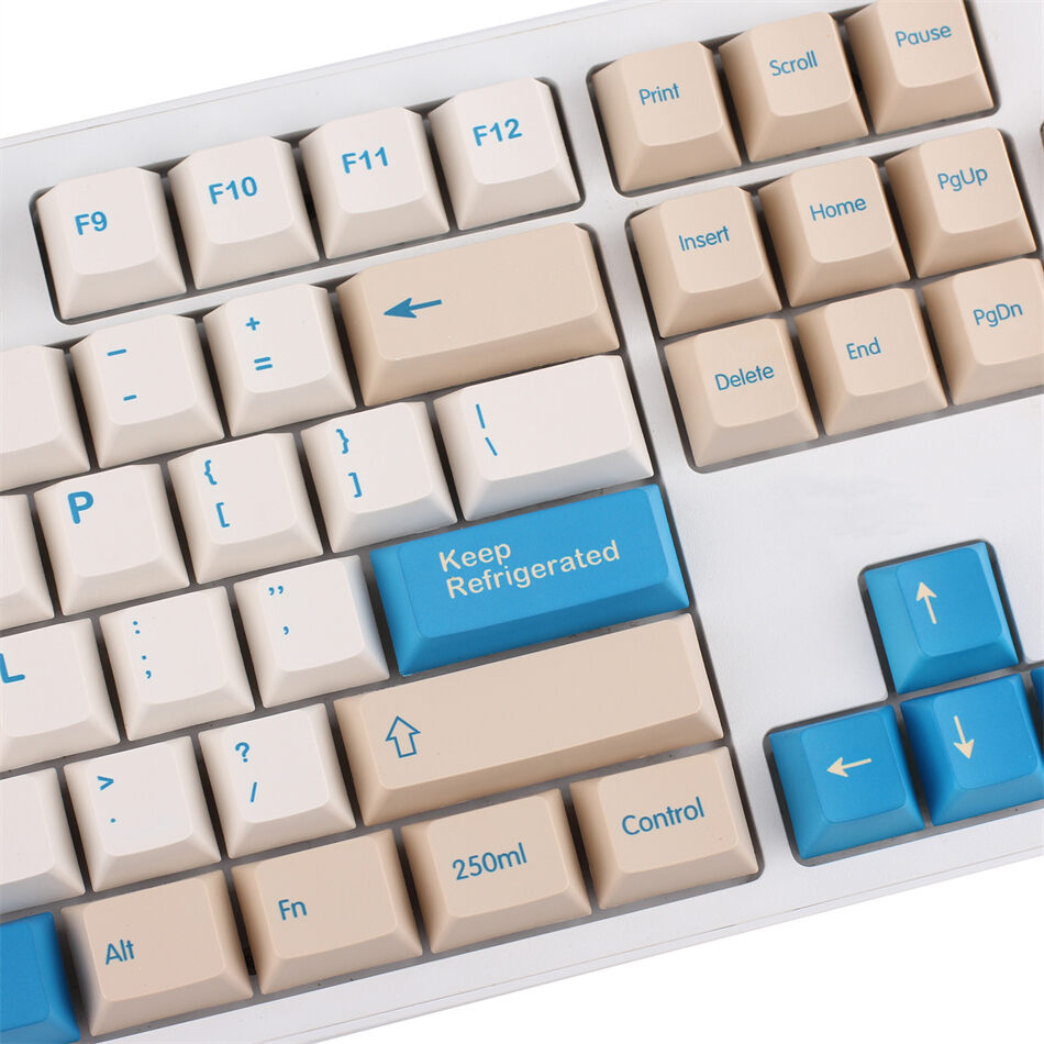 Soy Milk Cherry PBT Keycaps