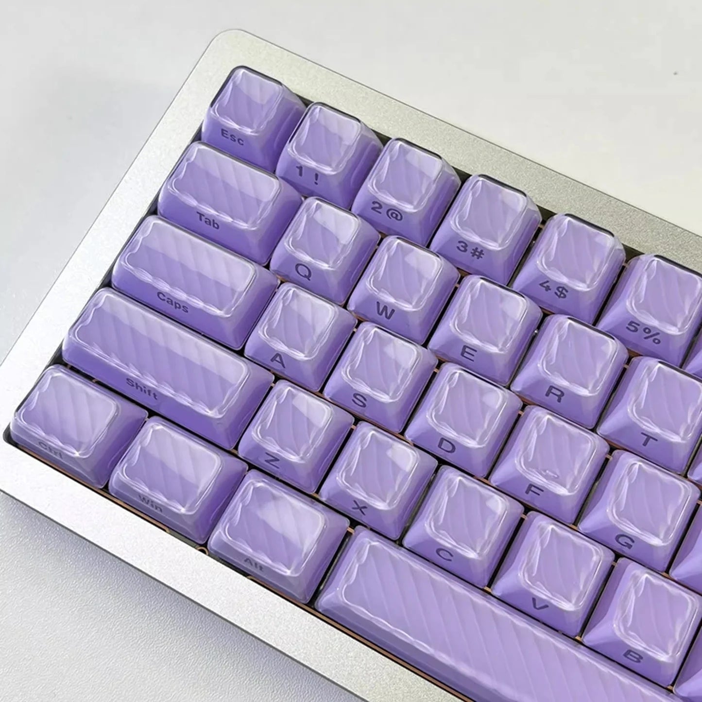 Purple Demon Wave OEM Side Printed Keycaps