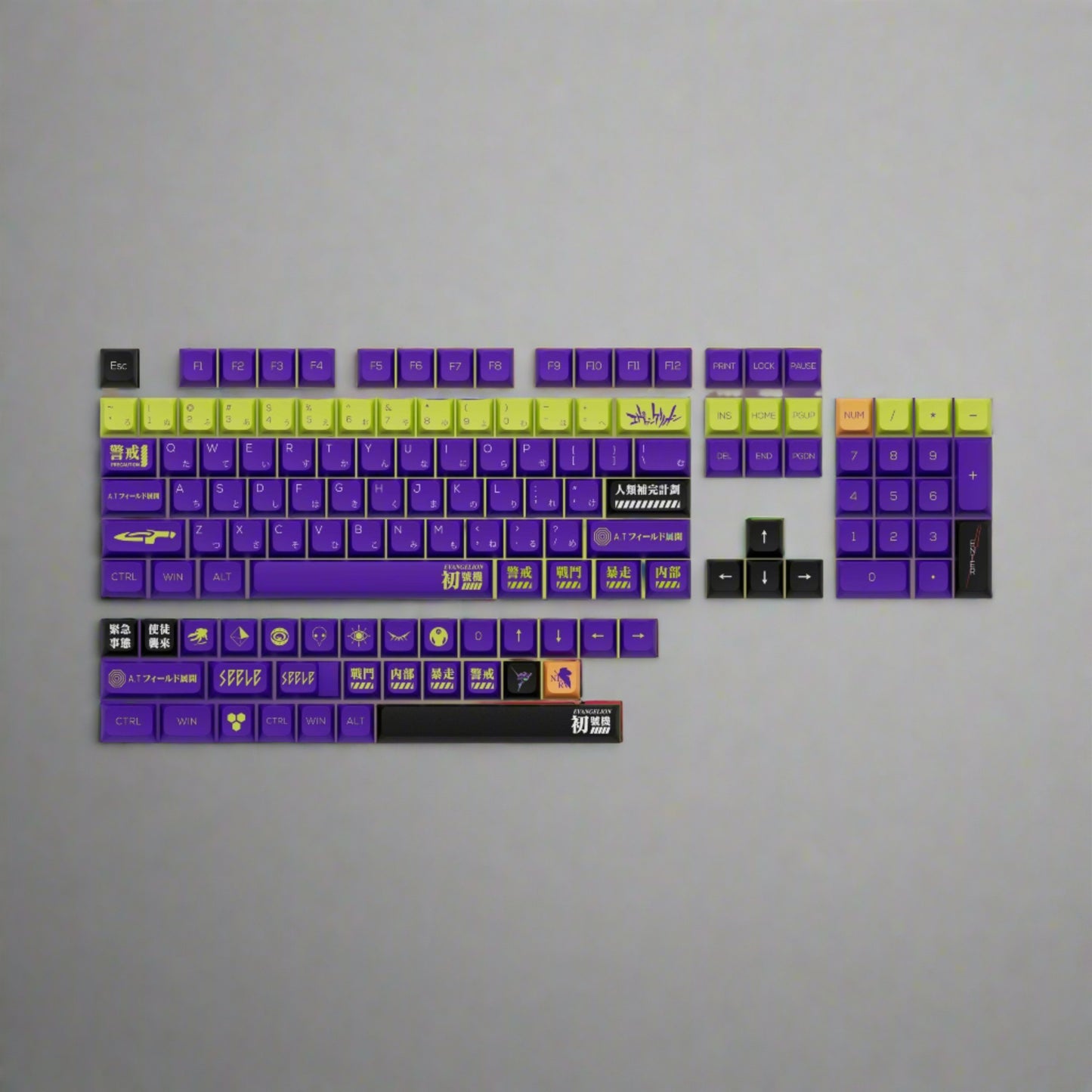 EVA-01 Japanese XDA PBT Keycaps