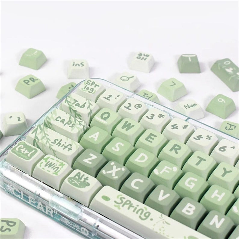 Spring Outing Matcha XDA PBT Keycaps