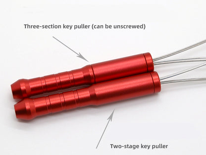 162mm 3 In 1 Detachable Keycaps Puller Tool Keycaps Removal for Mechanical Keyboard Aluminium Alloy Steel Wire