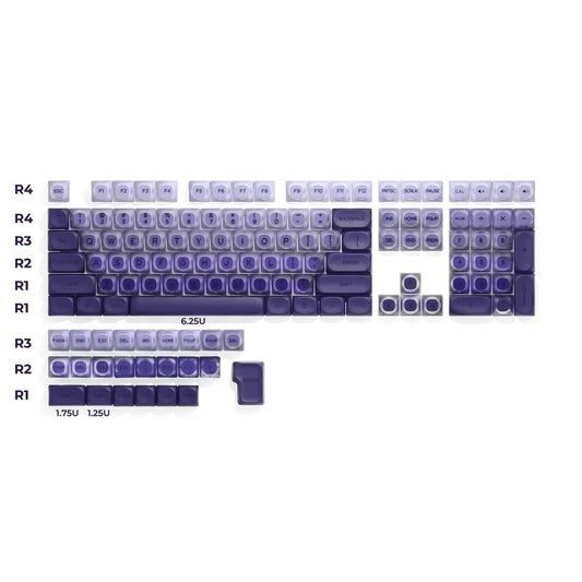 Purple Foundation HOA Profile Translucent Keycaps