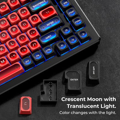 Cats Eye New Concept Red UV Printed Backlit Keycaps