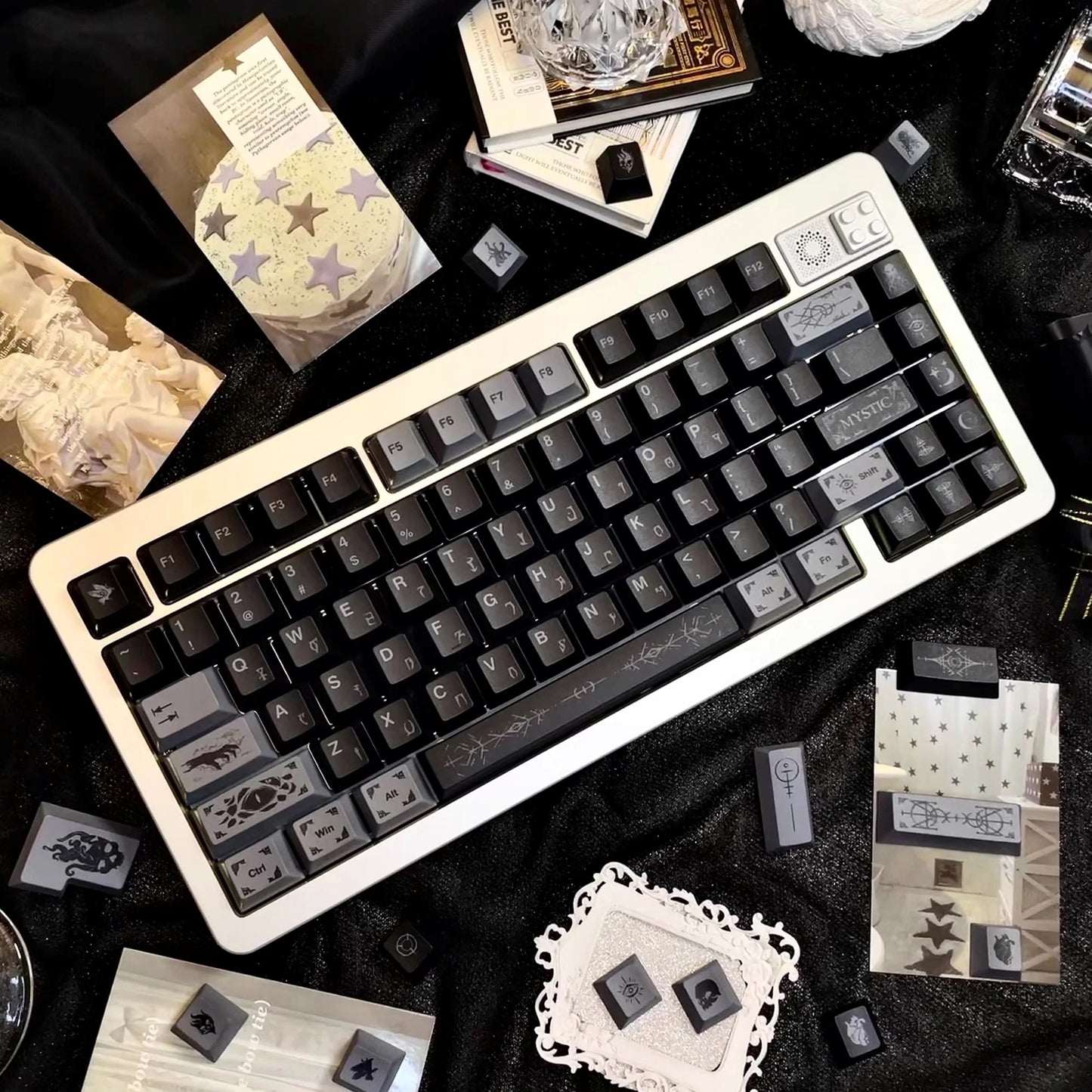 Gothic Occult Cherry PBT Keycaps