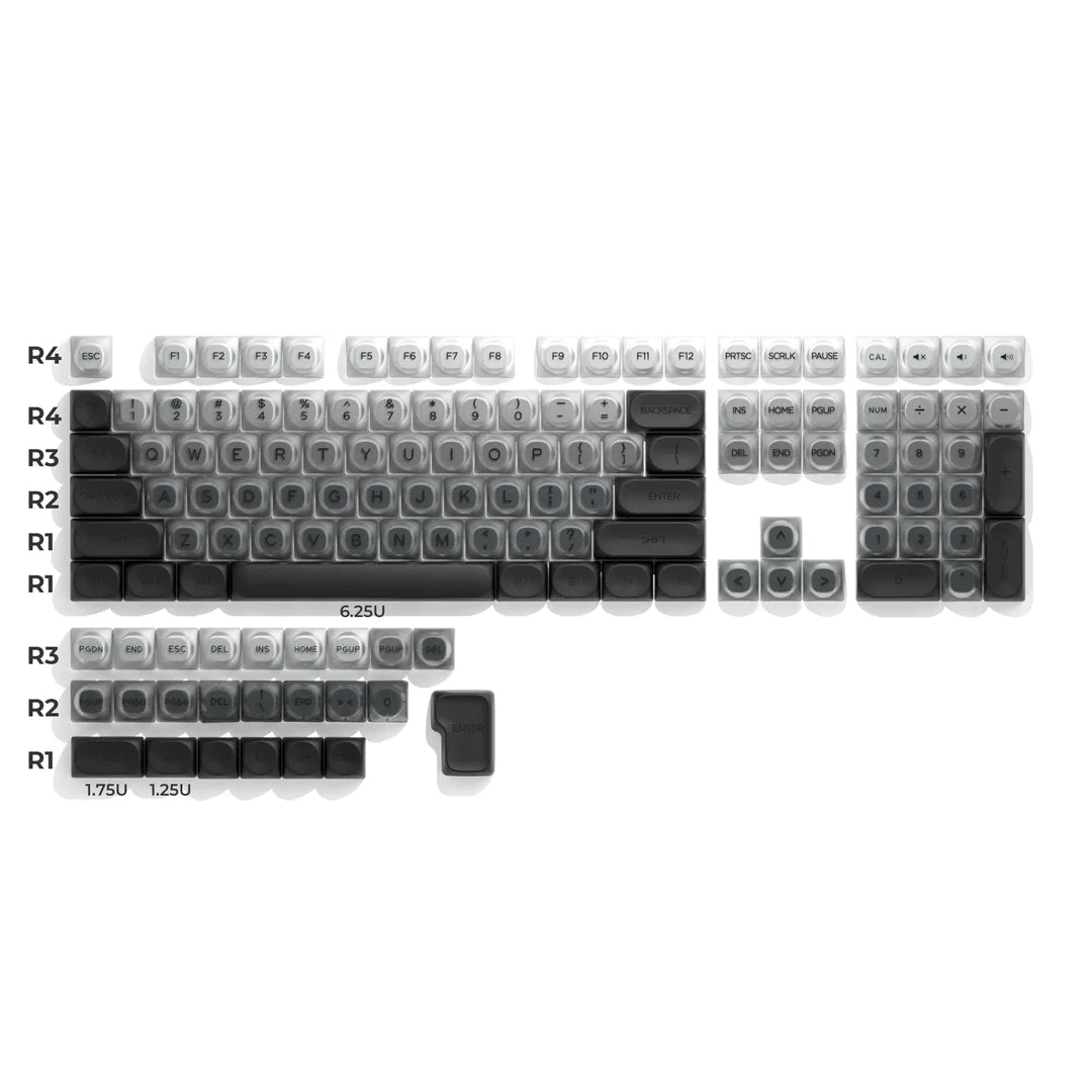 Grey Island Foundation HOA Profile Translucent Keycaps