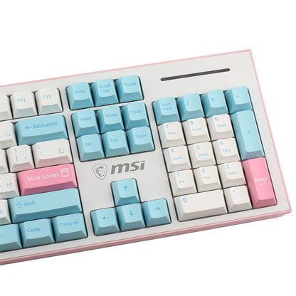 Milk Cap Japanese Cherry PBT Keycaps