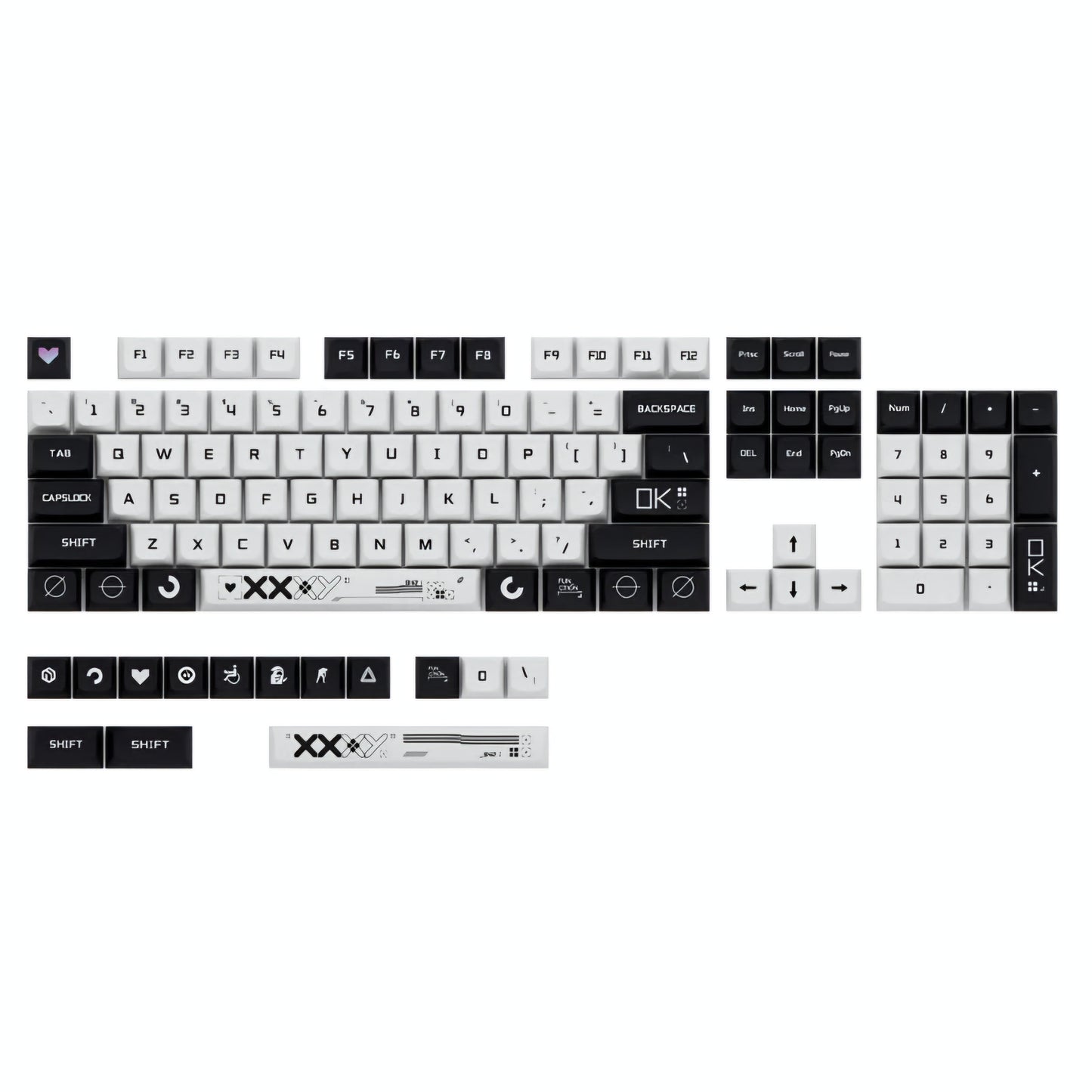 Counter Strike Print Stream XDA PBT KeycapS