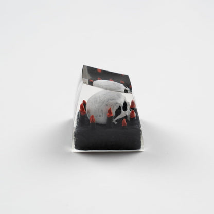 Candle Skull Resin Handmade Artisan 1u Keycap