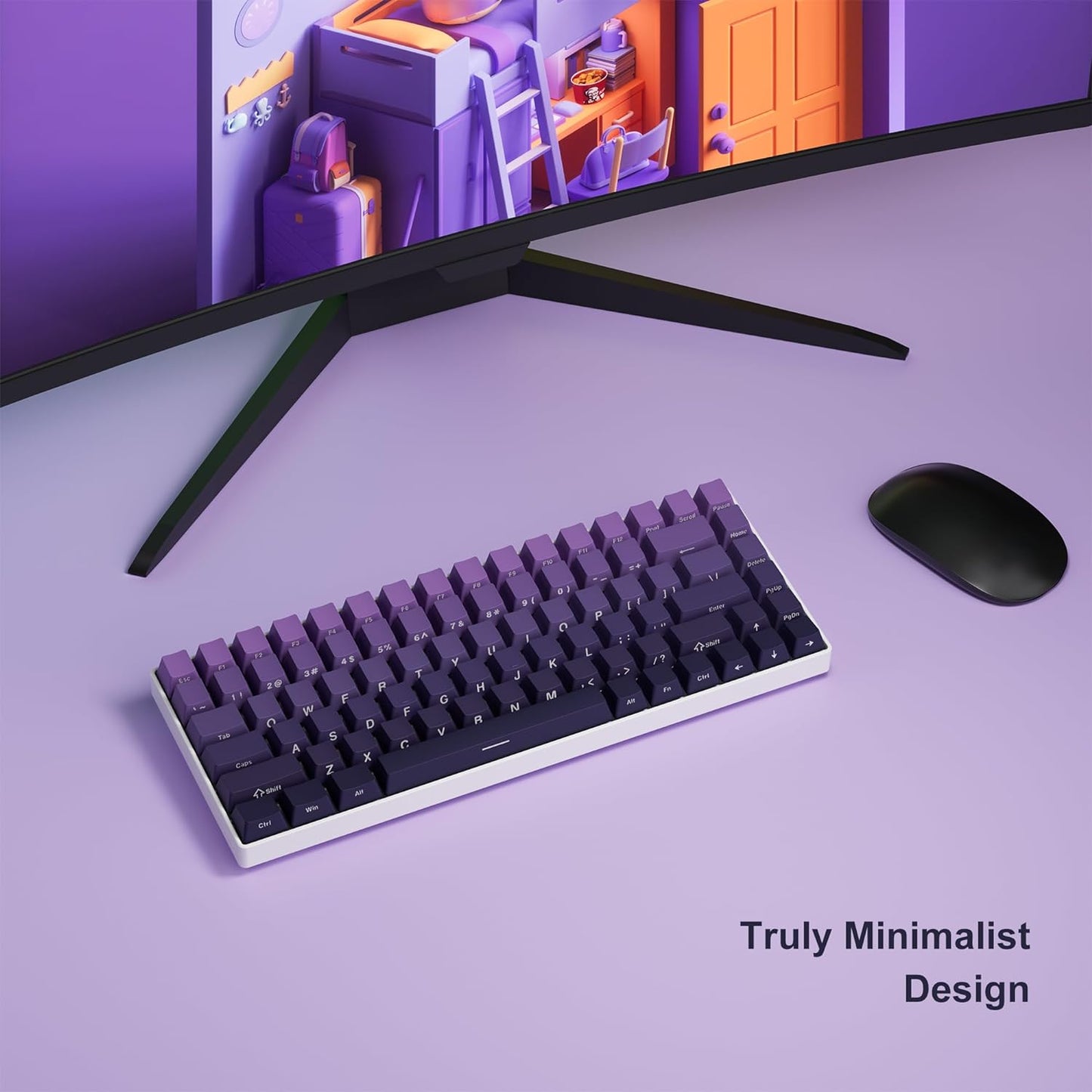 Violet Shade Side Backlit PBT Keycaps – CuriosityCaps