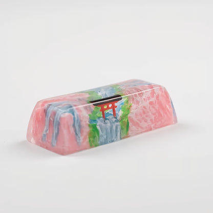 Spring Autumn Sakura Torii Volcano Premium Shinethrough 2.25u Resin Shift Enter Artisan