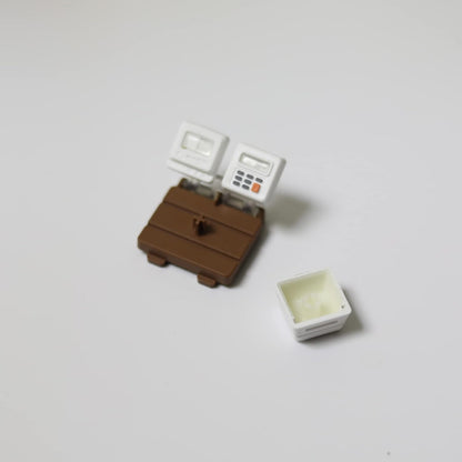 Retro Mini Gaming Pad Artisan Keycap With 3 Panels & 6 Cards Red White