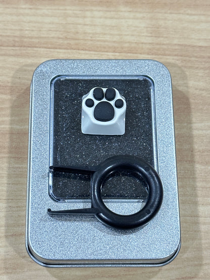 Kitty Paw Silicone Aluminum Alloy Cute Artisan Keycap 1u