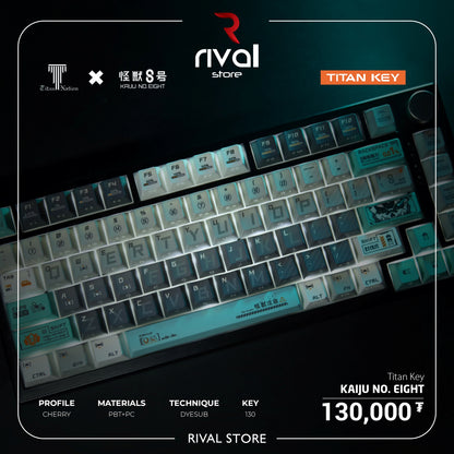 Kaiju No.Eight Keycaps Side Backlit Dual Legends PBT Keycaps with Keycap Storage Box