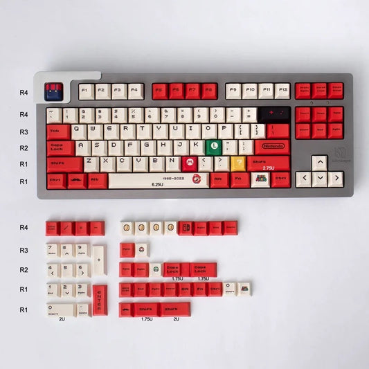 Super Mario Cherry PBT Keycaps