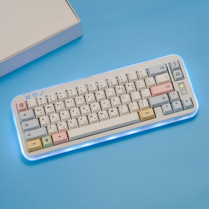 Chalk Korean 1.7mm Thick Cherry PBT Keycaps