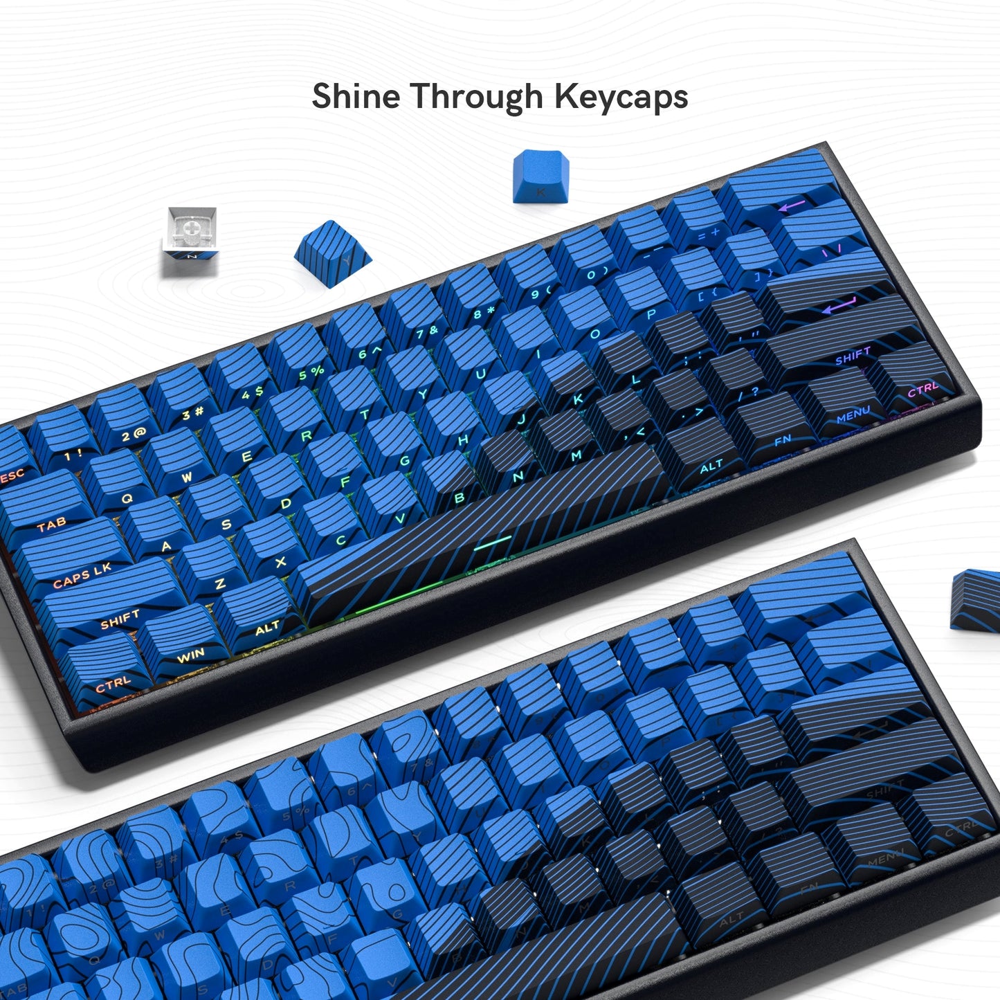 Flow Backlit Side-Printed Cherry PBT Keycap Set